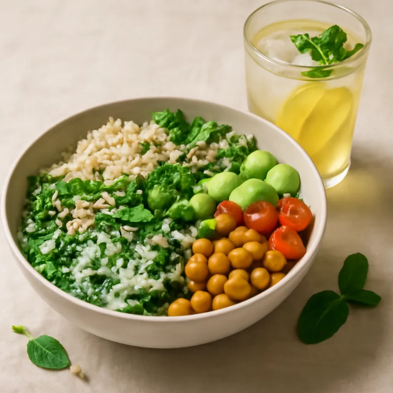 Sommerliche Wildkräuter-Bowl mit fermentierter Ingwer-Limonade – Der perfekte Genuss für heiße Tage